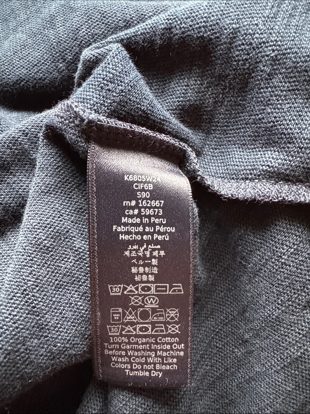 SALE JOHN VARVATOS Blue Long Sleeve Top - Picture 5 of 5